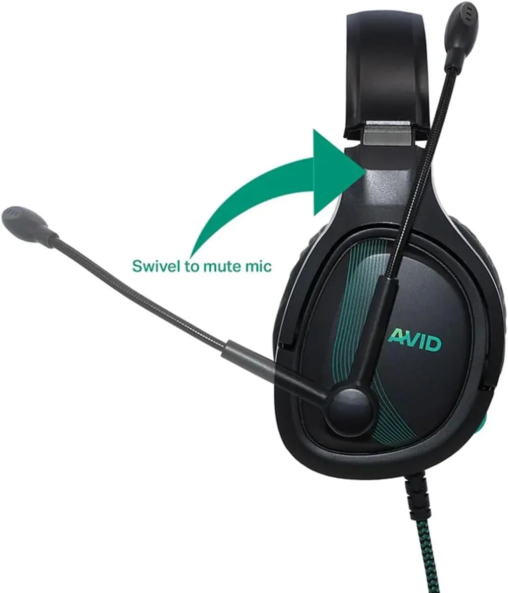 Avid AP-1000 AVIGA™ Gaming Headset, USBA, Black Single