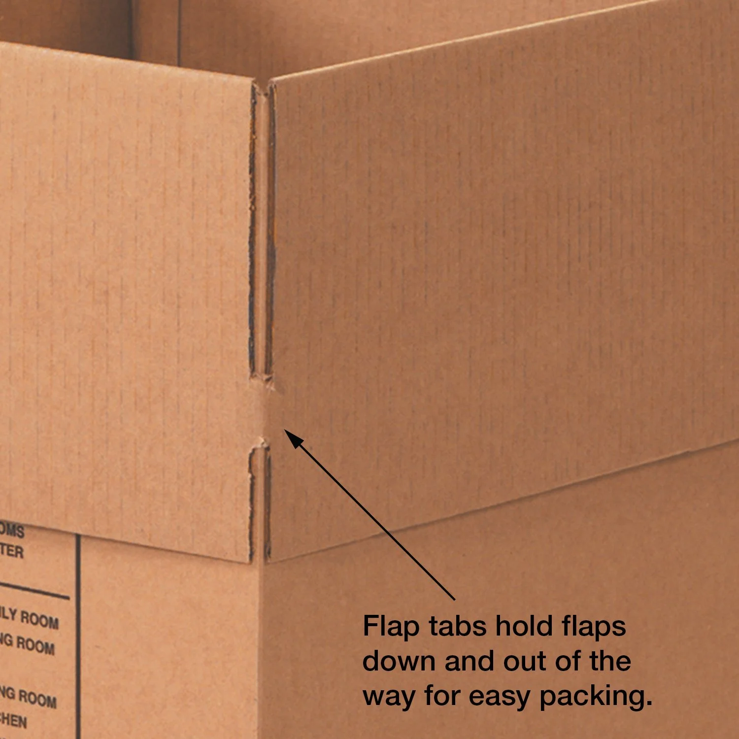 Aviditi Single-Wall Deluxe Corrugated Packing Box, 24" L x 24" W x 24" H, Kraft, Bundle of 10 (242424DPB) Deluxe Packing