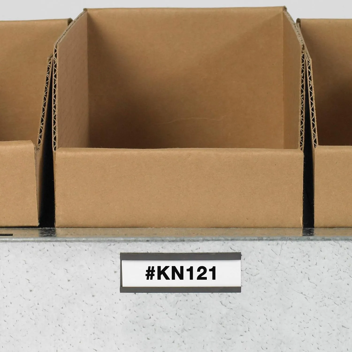 Aviditi / Partners Brand Magnetic C-Channel Label Holder with Paper Inserts