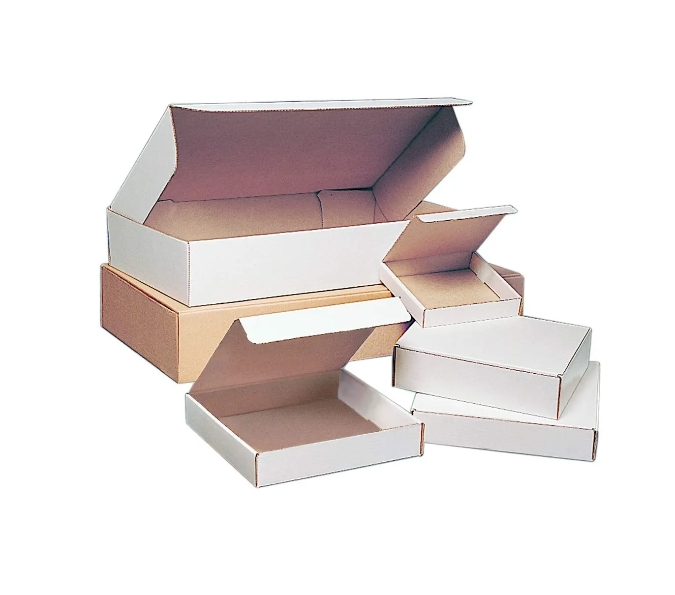 Aviditi White Deluxe Literature Mailing Boxes, 24" x 18" x 6", Pack of 25, Crush-Proof, for Shipping, Mailing and Storing