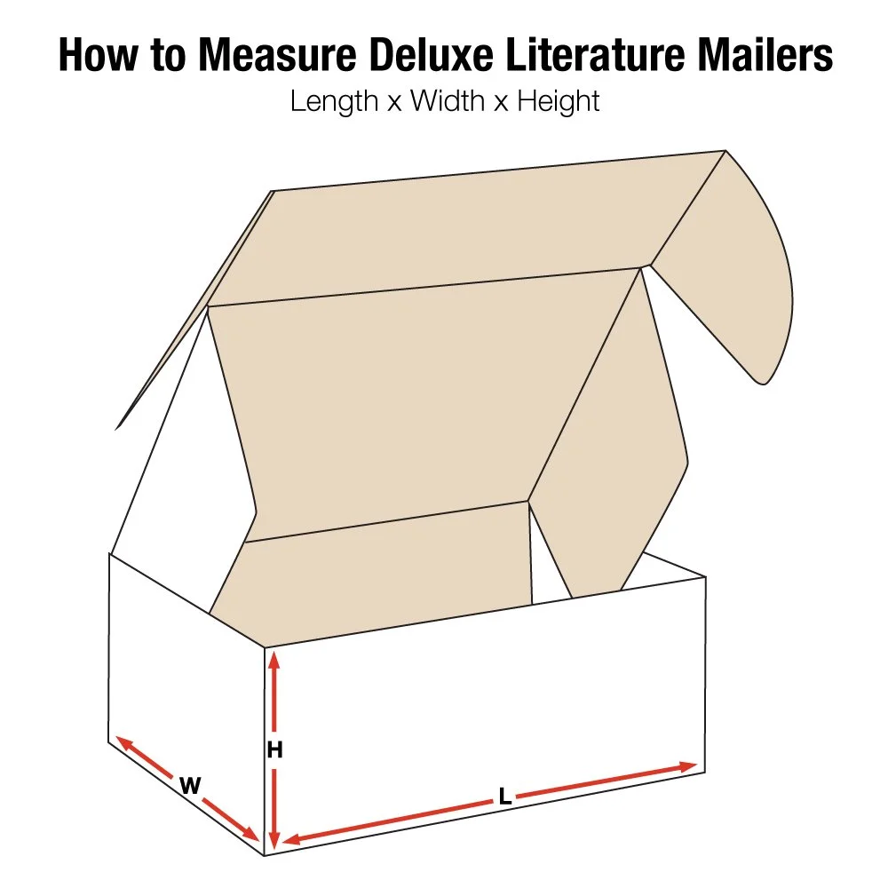 Aviditi White Deluxe Literature Mailing Boxes, 24" x 18" x 6", Pack of 25, Crush-Proof, for Shipping, Mailing and Storing