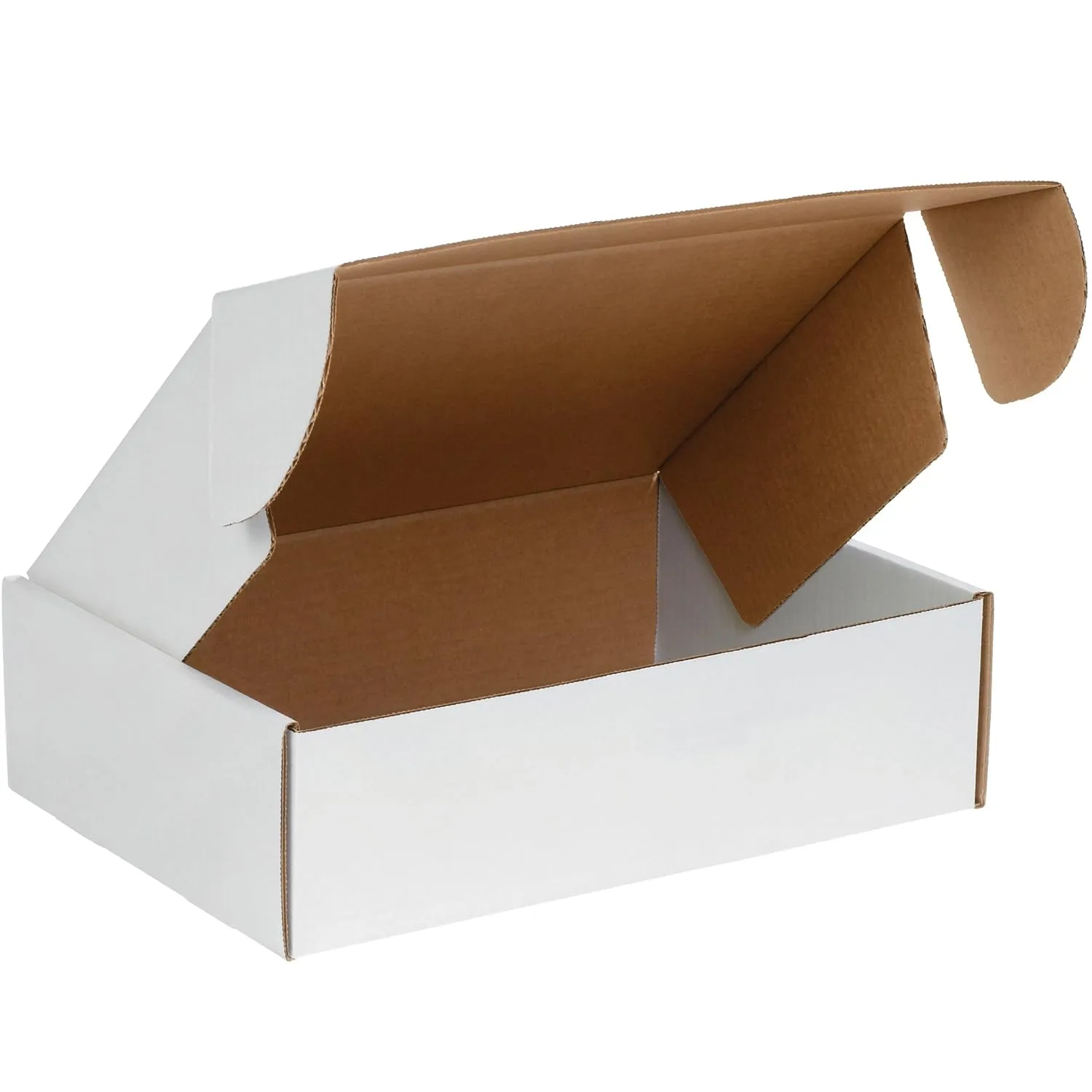 Aviditi White Deluxe Literature Mailing Boxes, 24" x 18" x 6", Pack of 25, Crush-Proof, for Shipping, Mailing and Storing