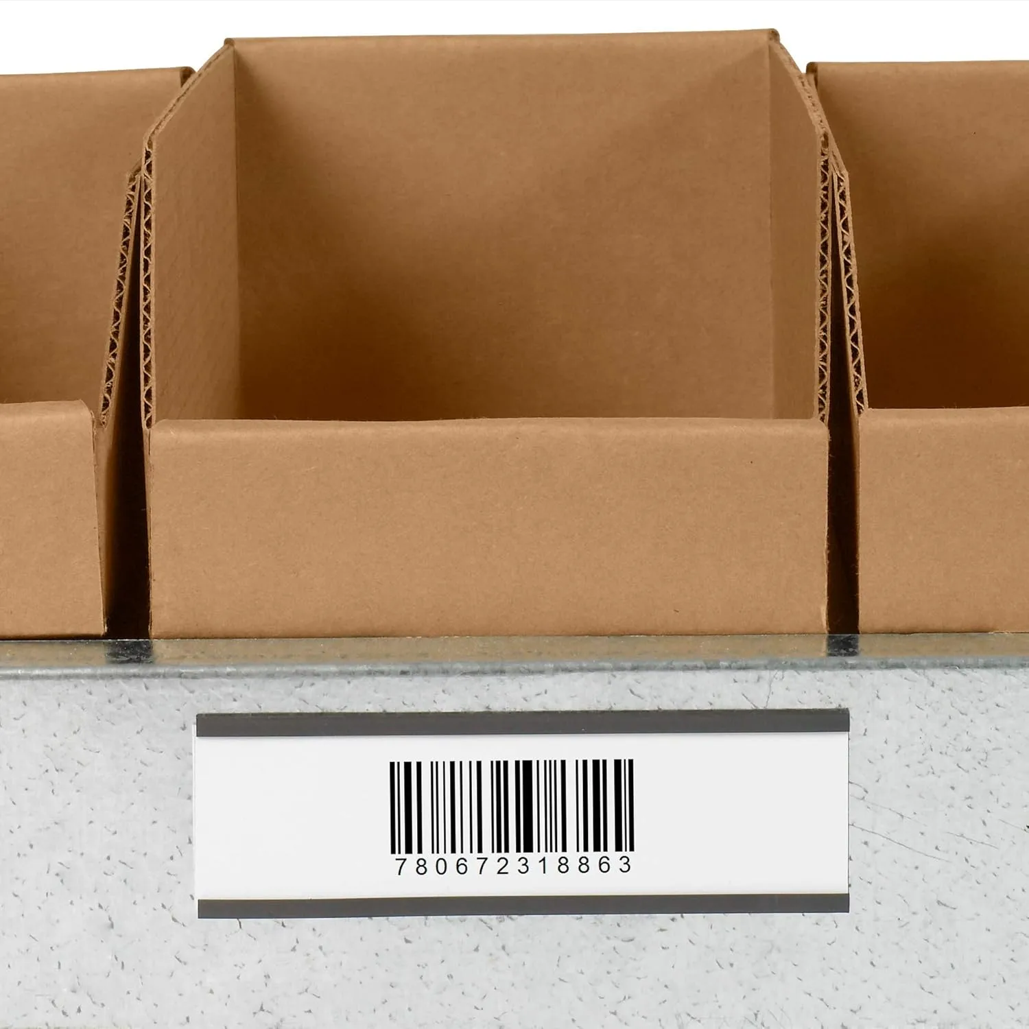 Aviditi / Partners Brand Magnetic C-Channel Label Holder with Paper Inserts