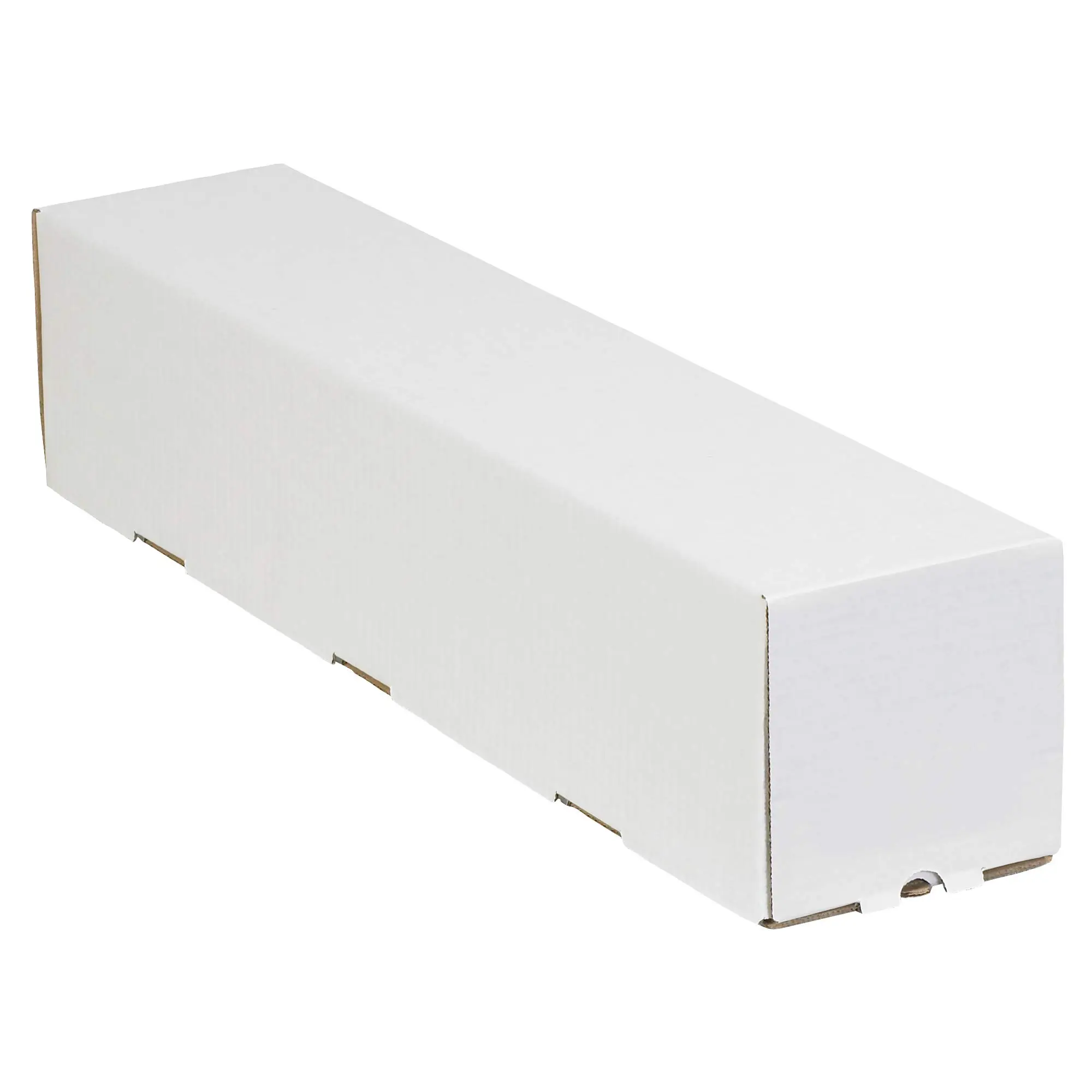 Aviditi Square Corrugated Cardboard Mailing Tubes, 5" x 5" x 12", White, Pack of 25, for Shipping, Storing, Mailing