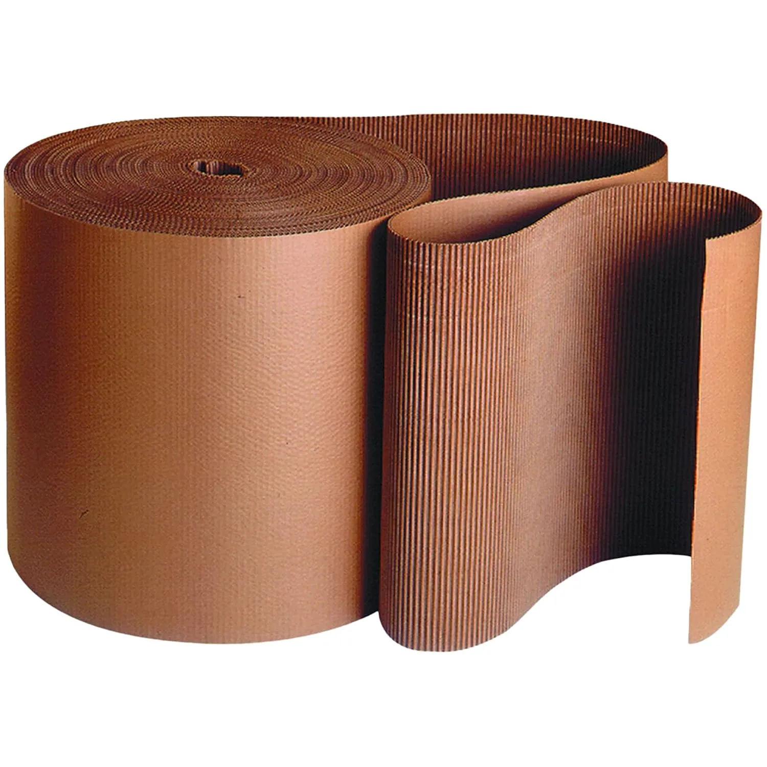 AVIDITI Singleface Corrugated Roll, A-Flute Kraft, 250 ft