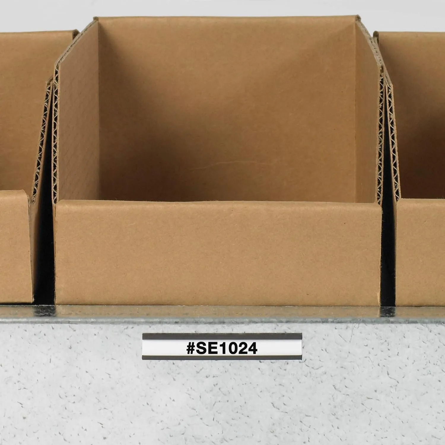 Aviditi / Partners Brand Magnetic C-Channel Label Holder with Paper Inserts
