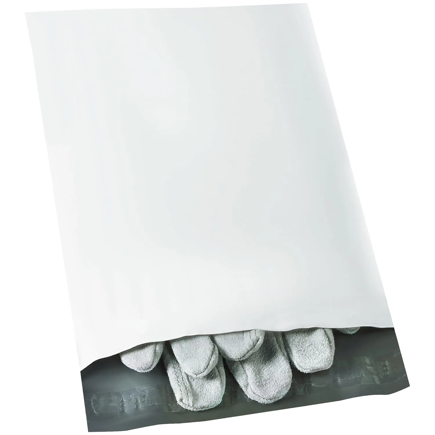 Aviditi Poly Mailer Envelopes, 7 1/2" x 10 1/2", White, Self-Seal with Tear Strip, Waterproof and Puncture Resistant