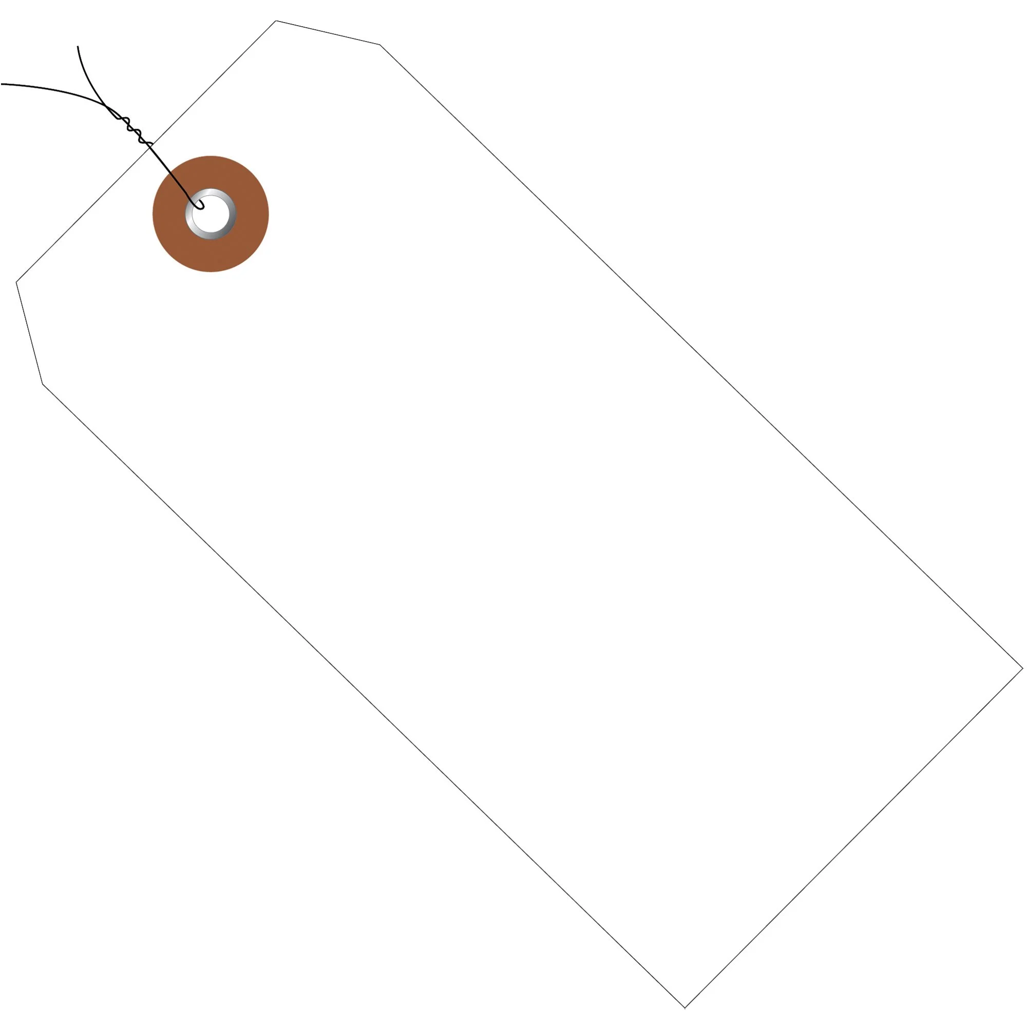 AVIDITI Pre-Wired Waterproof Vinyl Shipping & Identification Tags, Case of 100