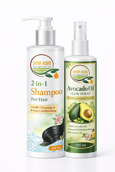 BBM Avocado Oil Hair Spray & Shampoo Combo