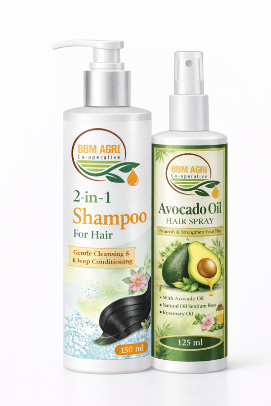 BBM Avocado Oil Hair Spray & Shampoo Combo