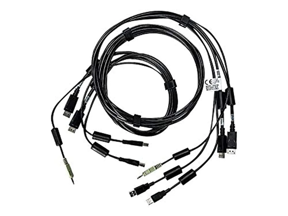 Vertiv Avocent Dual USB Keyboard and Mouse, Dual DisplayPort and Audio Cable, 6 ft. - CBL0108