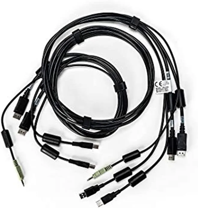 Vertiv Avocent Dual USB Keyboard and Mouse, Dual DisplayPort and Audio Cable, 6 ft. - CBL0108