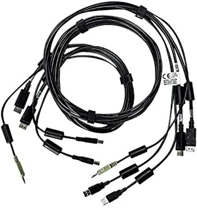 Vertiv Avocent Dual USB Keyboard and Mouse, Dual DisplayPort and Audio Cable, 6 ft. - CBL0108