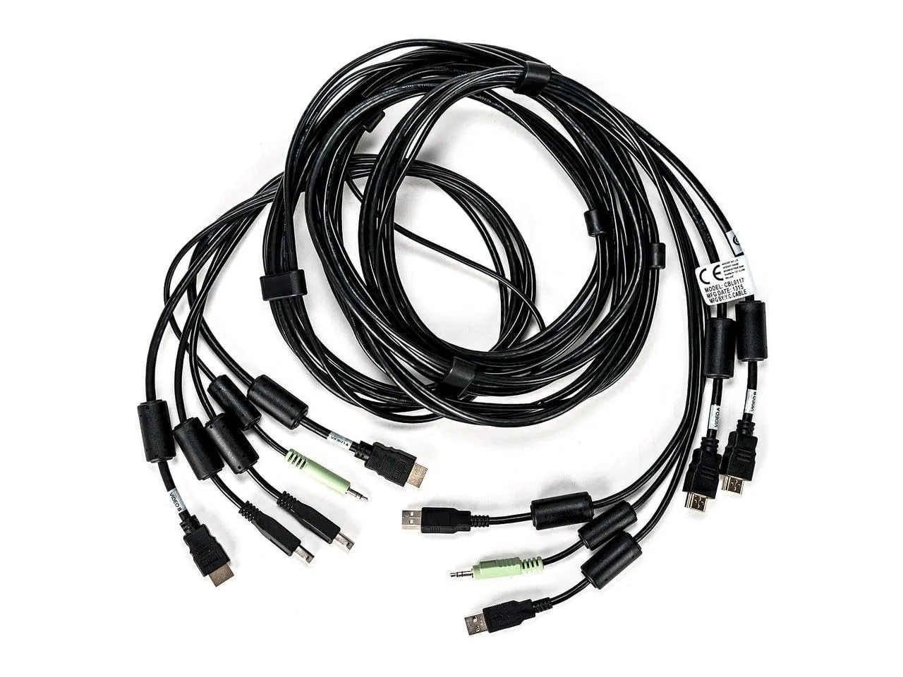 Vertiv Avocent USB Keyboard and Mouse, Dual HDMI and Audio Cable, 10 ft. for Vertiv Avocent SV and SC Series Switches