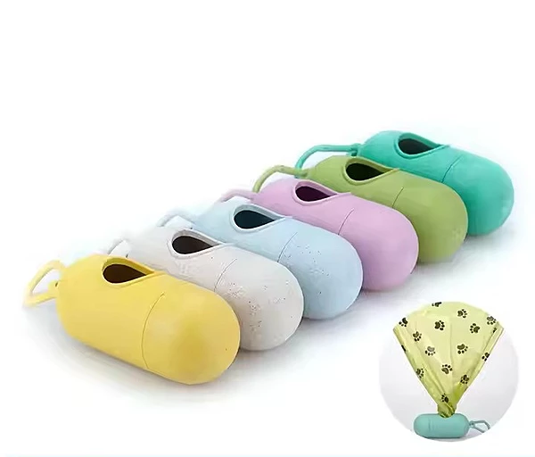 Portable Dog Poop Bag Holder Dispenser Outdoor Walking Durable