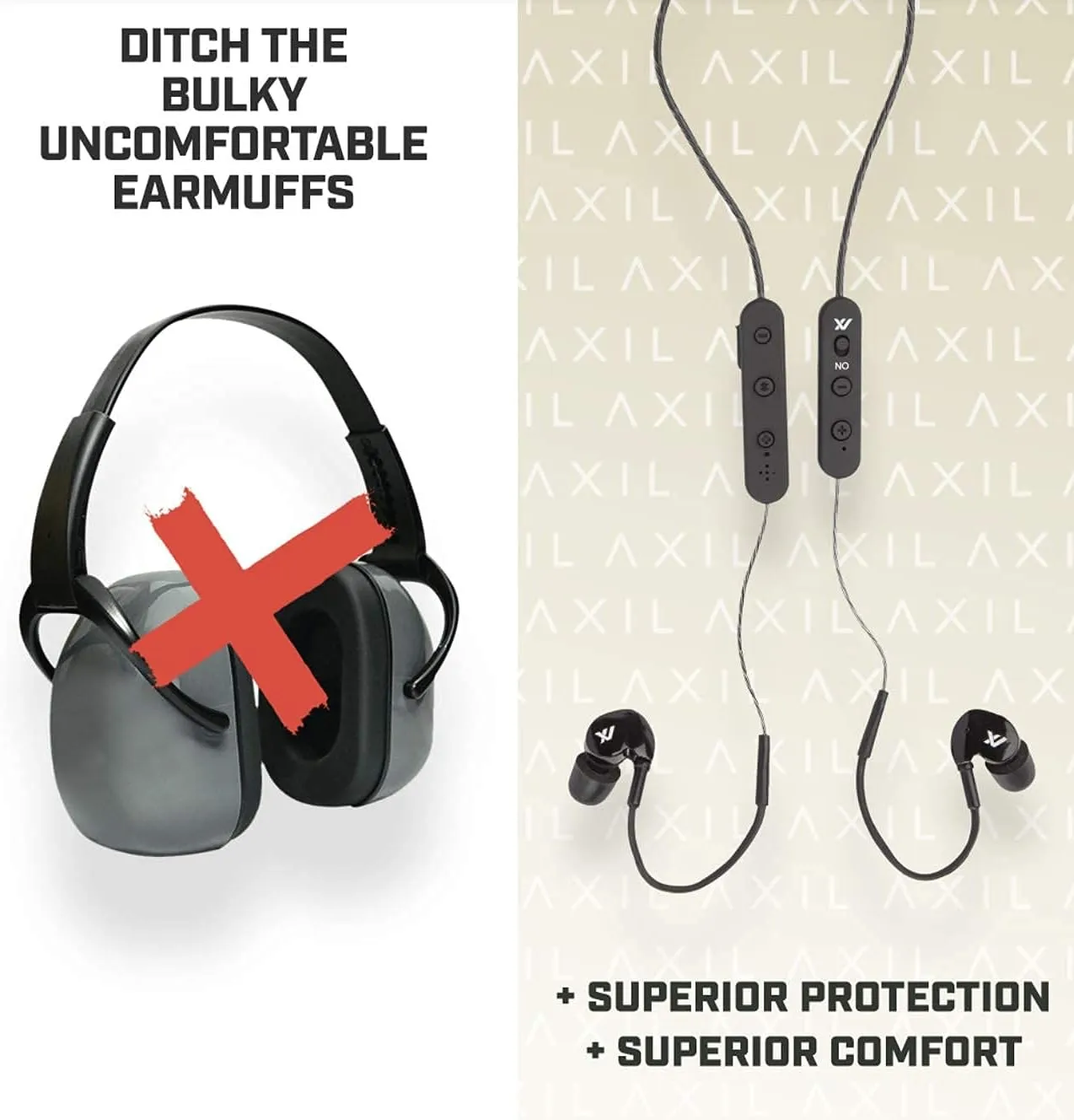 Axil GS Extreme 2.0 Wireless Tactical Earbuds Black