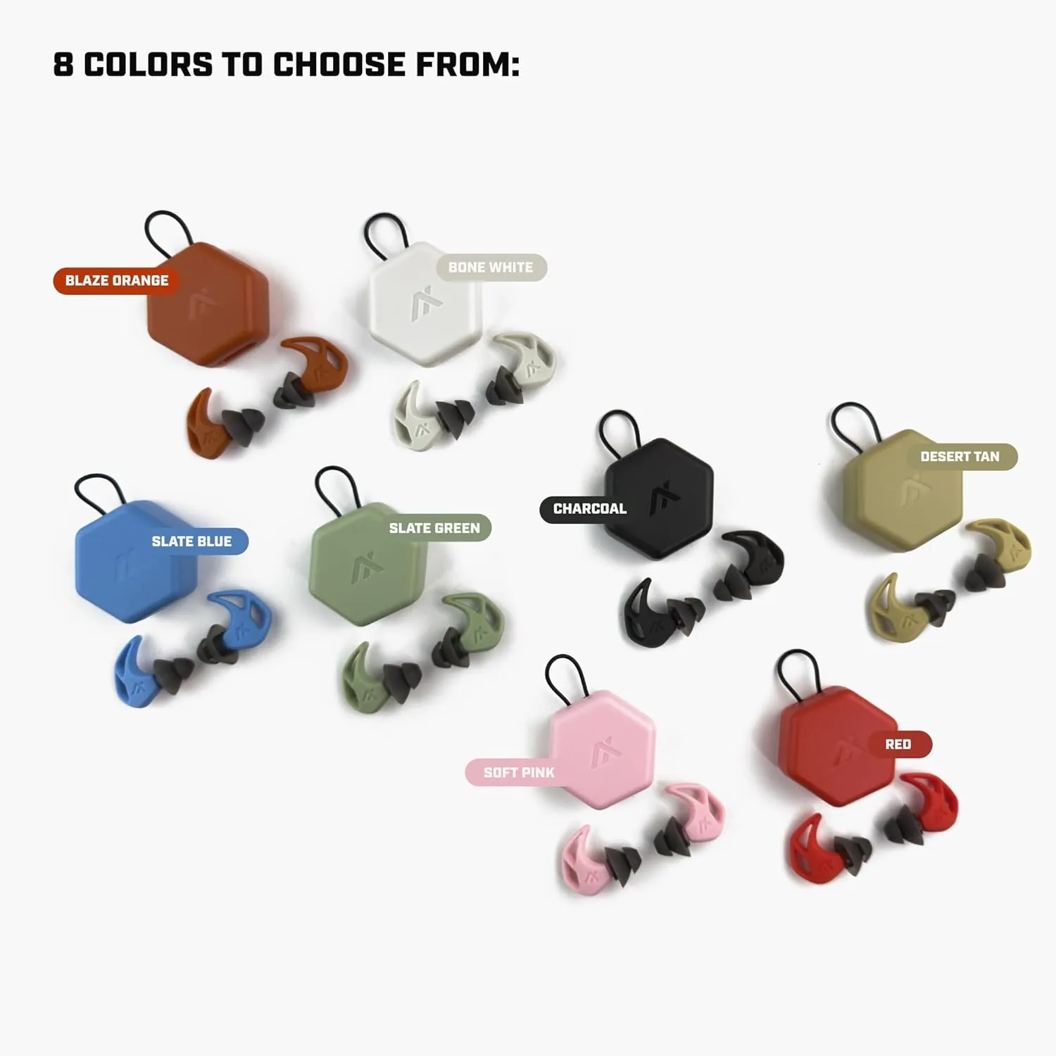 AXIL X20 Noise Reduction Ear Plugs - Reusable Foam & Silicone Eartips - Customizable Fit Hearing Protection