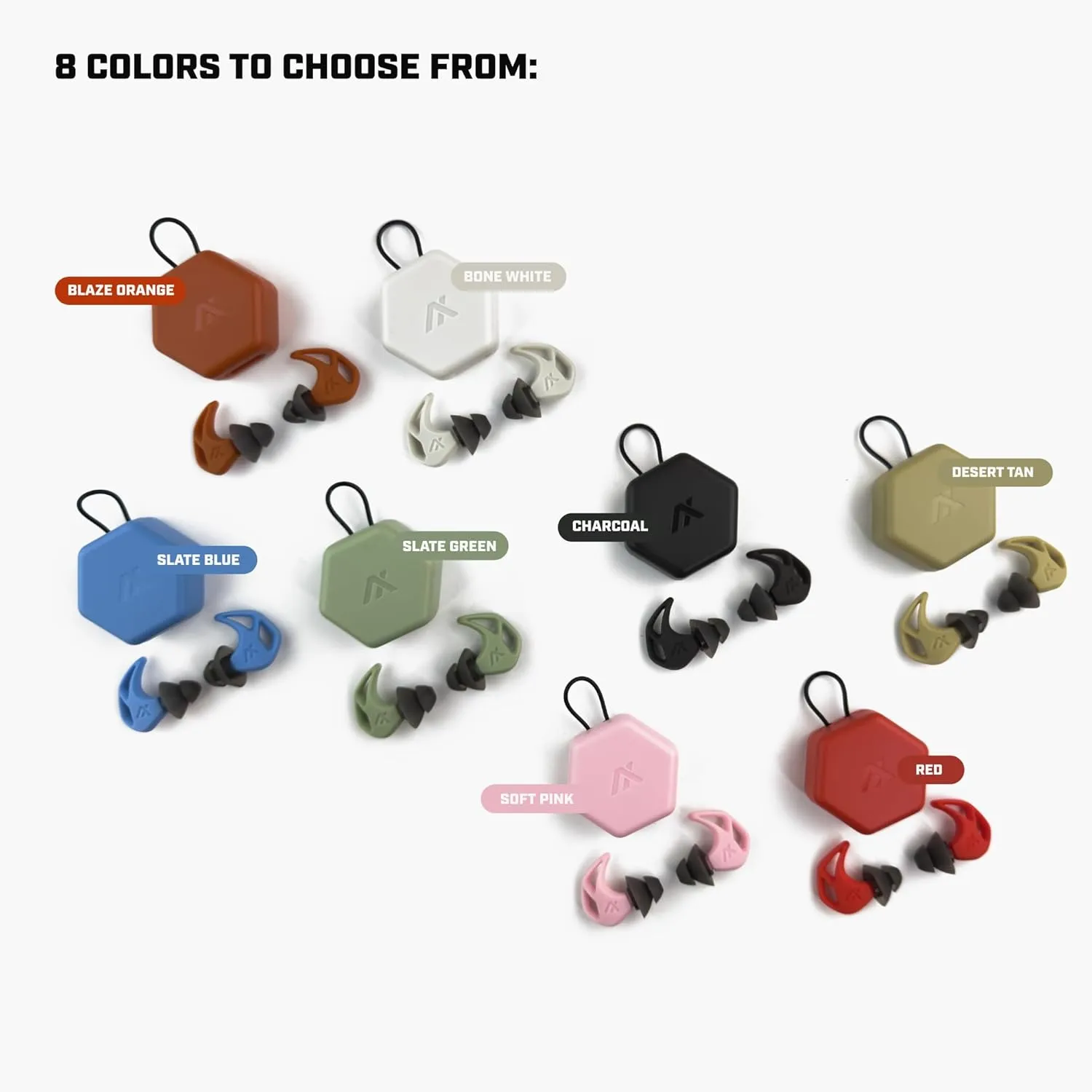 AXIL X20 Noise Reduction Ear Plugs - Reusable Foam & Silicone Eartips - Customizable Fit Hearing Protection