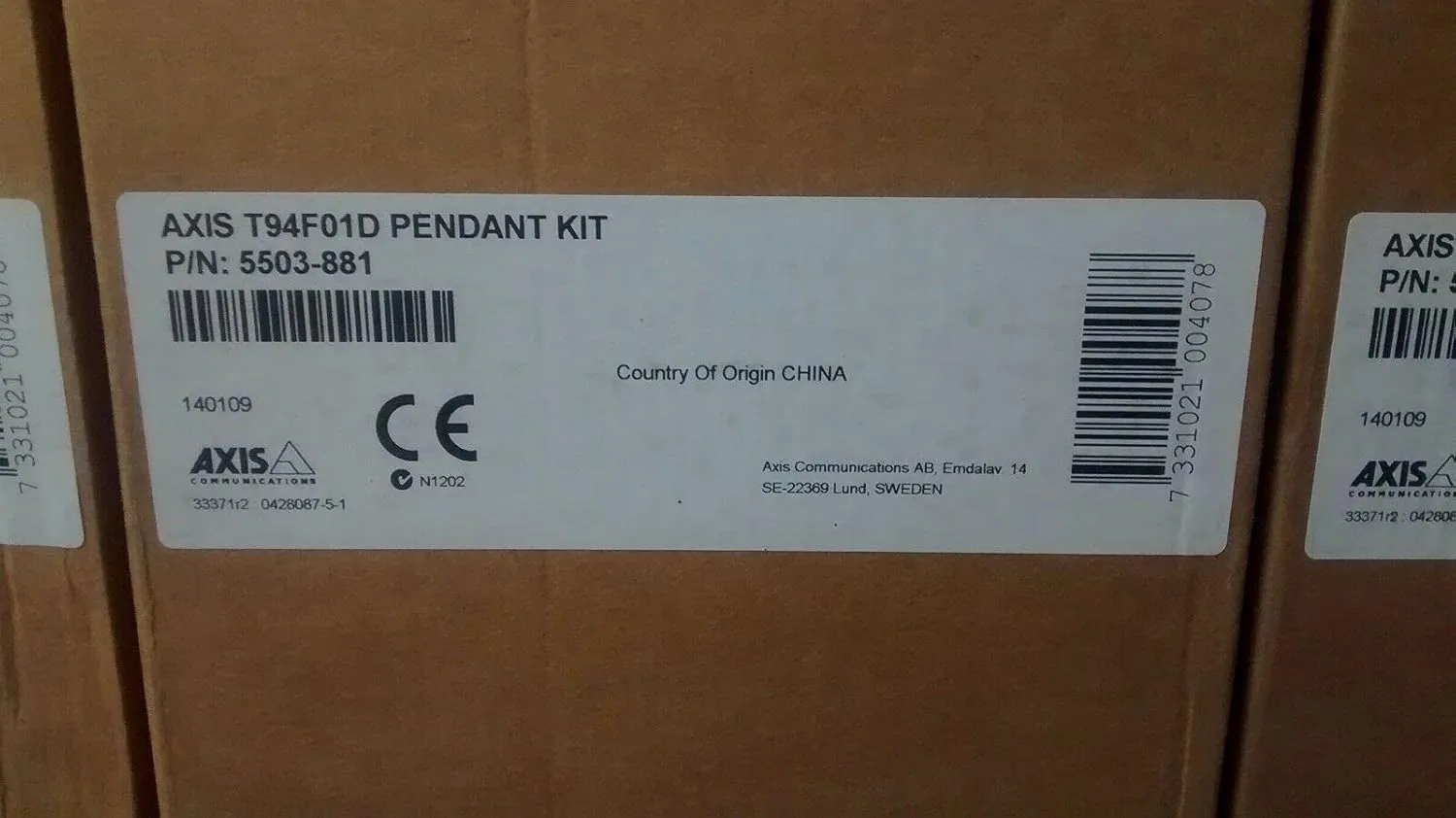 Axis Communications 5503-881 Pendant Kit for CCTV systems
