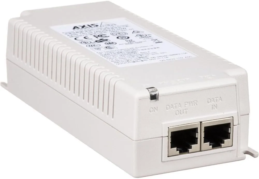 Axis Communications 5900-334 T8134 Midspan, PoE Injector, 60W, White