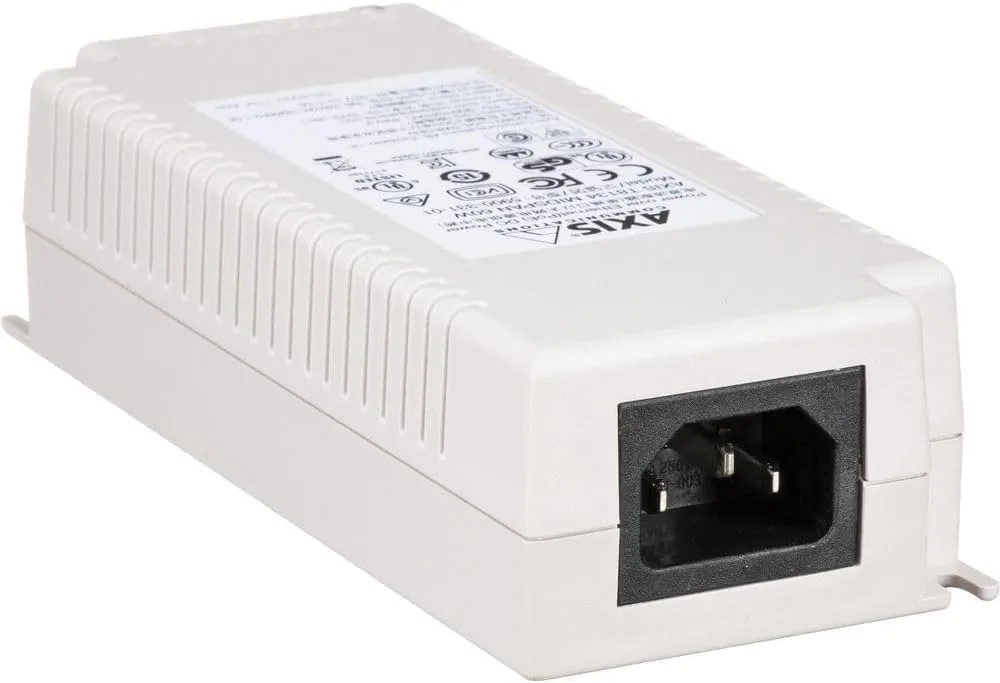 Axis Communications 5900-334 T8134 Midspan, PoE Injector, 60W, White