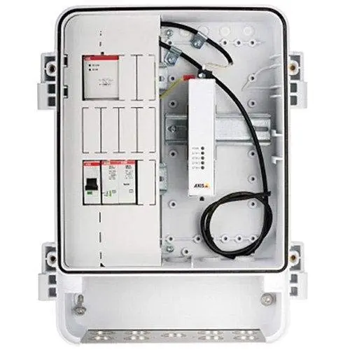 AXIS Communications Cabinet - Wall mountable - AC 120 V - Indoor, Outdoor - White