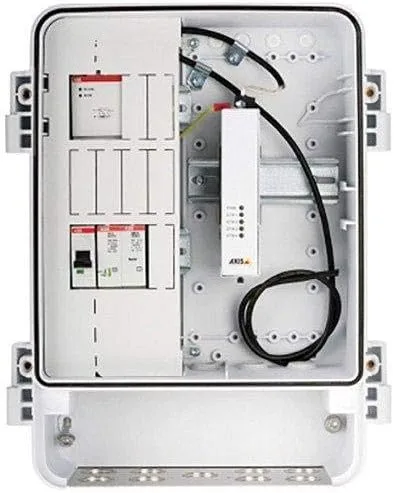 AXIS Communications Cabinet - Wall mountable - AC 120 V - Indoor, Outdoor - White