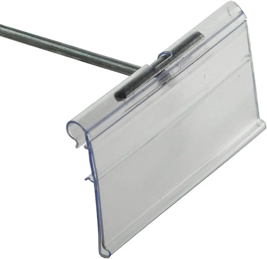 Azar 700843 1.5" x 3" Flip Scan Label Holder, 50 Pack