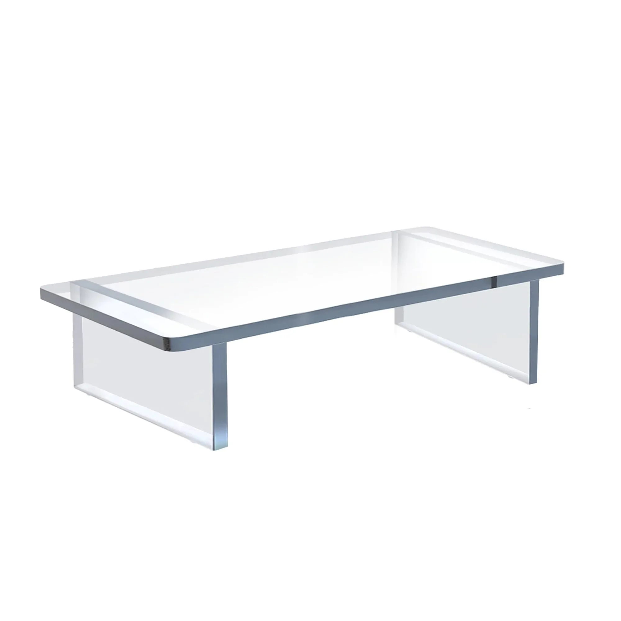 Azar Displays Deluxe Acrylic Monitor Riser Display, Clear