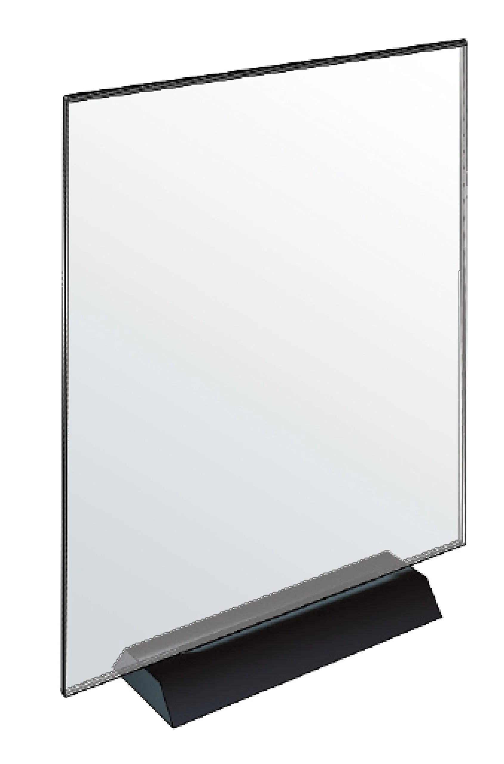 Azar Displays Acrylic Frame Sign Holder on Weighted Black Base