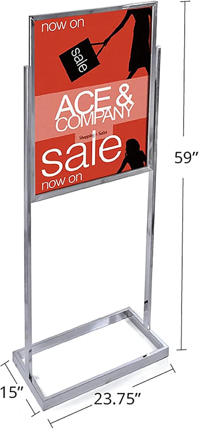 Azar Displays Aluminum Vertical/ Horizontal Snap Frame, 5in x 7in, Silver, 10-Pack