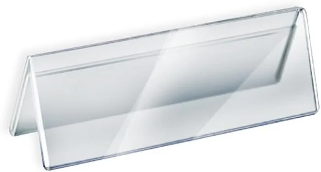 Azar Displays Acrylic Two-Sided Nameplates (Pack of 10)