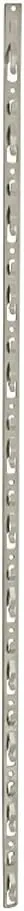 Azar Displays 12-Station Metal Strip Rods With Tie Straps, 28-1/2in x 1/2in, Almond, Pack Of 10 Rods