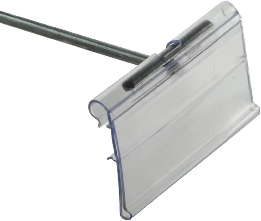 Azar 700840 1.25" x 2" Flip Scan Label Holder, 50 Pack