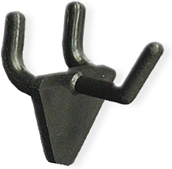 Azar Displays Glass-Filled Nylon Hooks, 1in, Black, Pack Of 50 Hooks