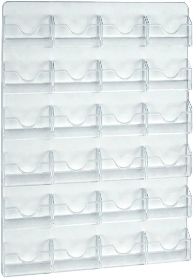 Azar Displays Wall-Mount Business/Gift Card Holders, Clear Acrylic