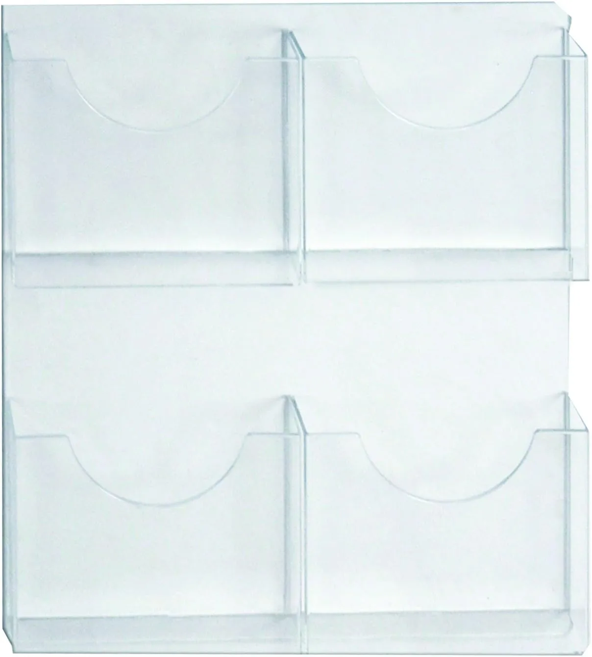 Azar Displays 252096 Four Pocket Magazine/Letter Holder Pack of 2