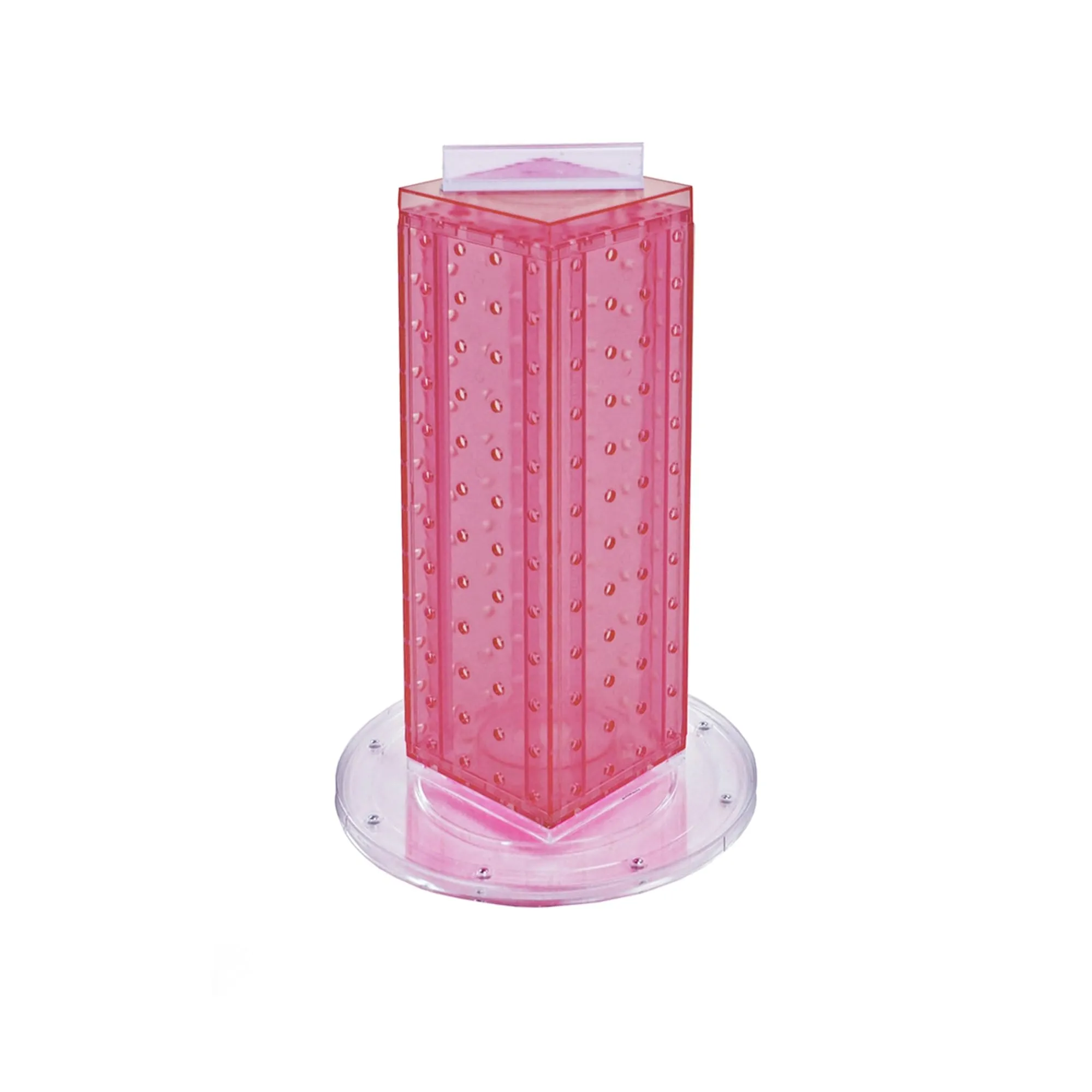 Azar Displays 4-Sided Revolving Pegboard Counter Display