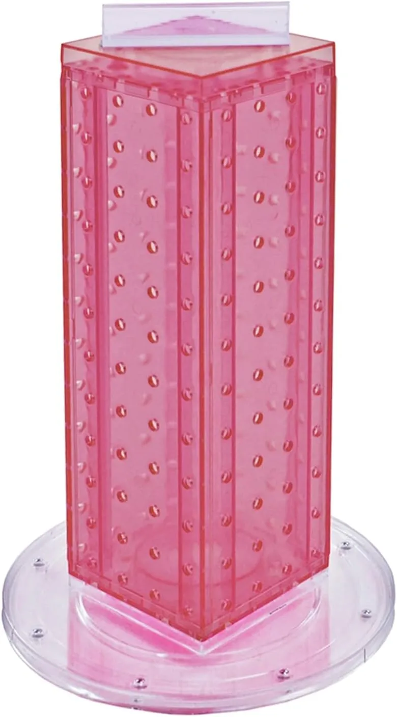 Azar Displays 4-Sided Revolving Pegboard Counter Display