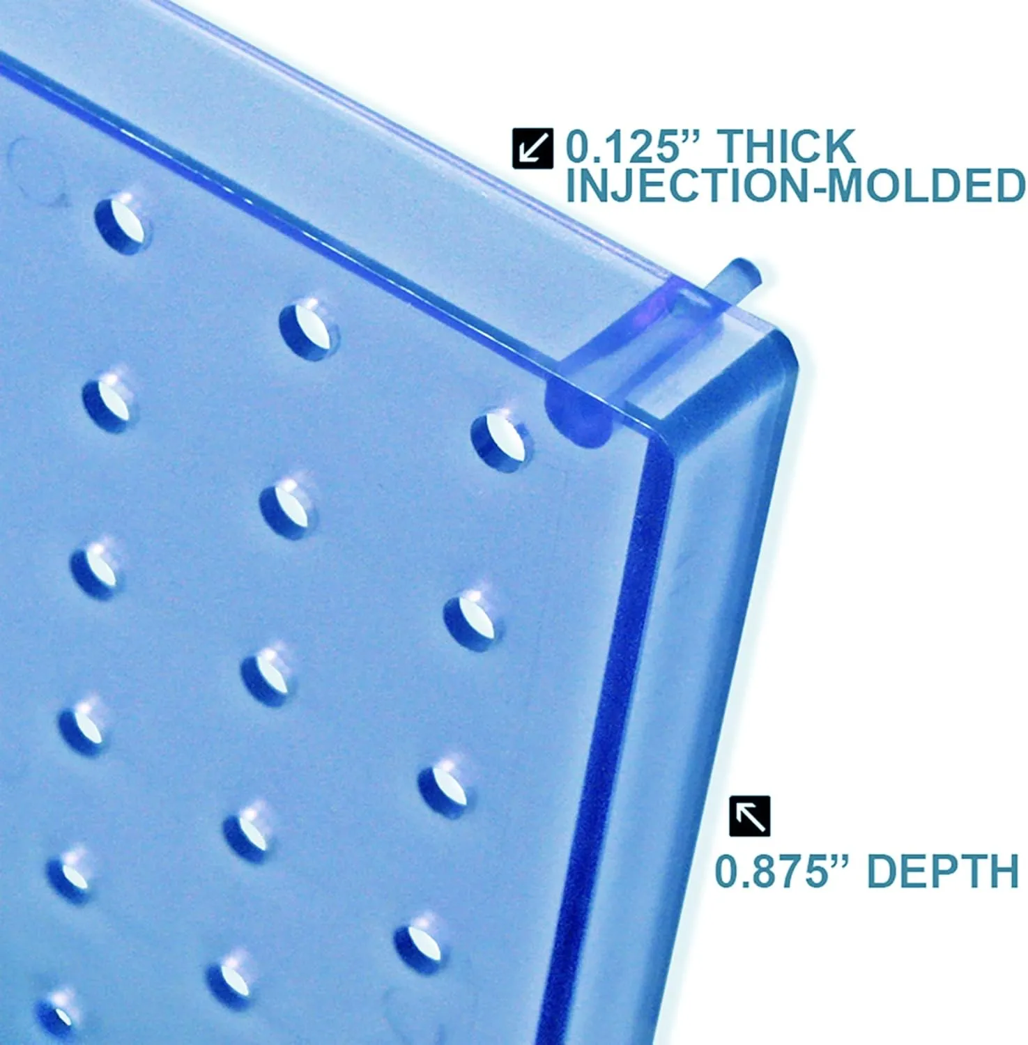 Azar Displays 70-Piece Pegboard Wall Organizer Kit with 13.5" x 22" Panels