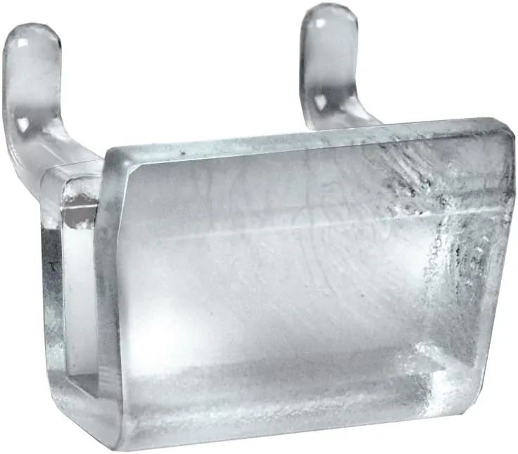 Azar Displays 700021 1.25" W x 0.5" D x 0.75" H Plastic U-Hook (20 Pack)