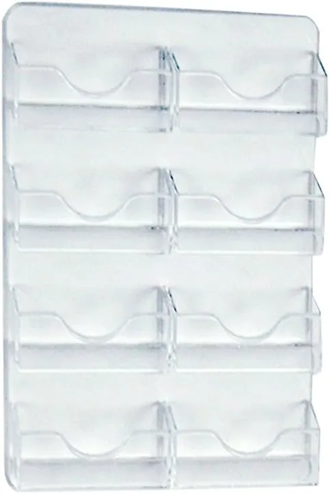 Azar Displays Wall-Mount Business/Gift Card Holders, Clear Acrylic
