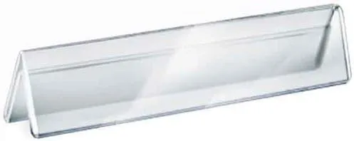 Azar Displays Acrylic Two-Sided Nameplates (Pack of 10)