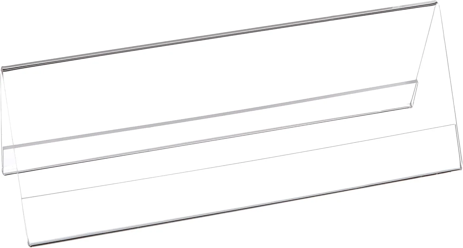 Azar Displays Acrylic Two-Sided Nameplates (Pack of 10)