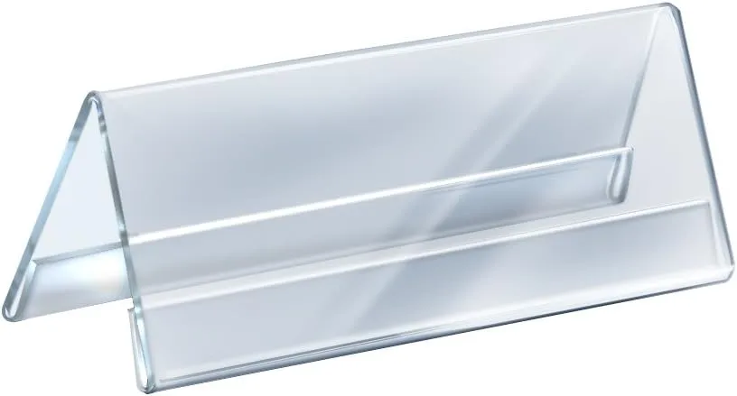 Azar Displays Acrylic Two-Sided Nameplates (Pack of 10)