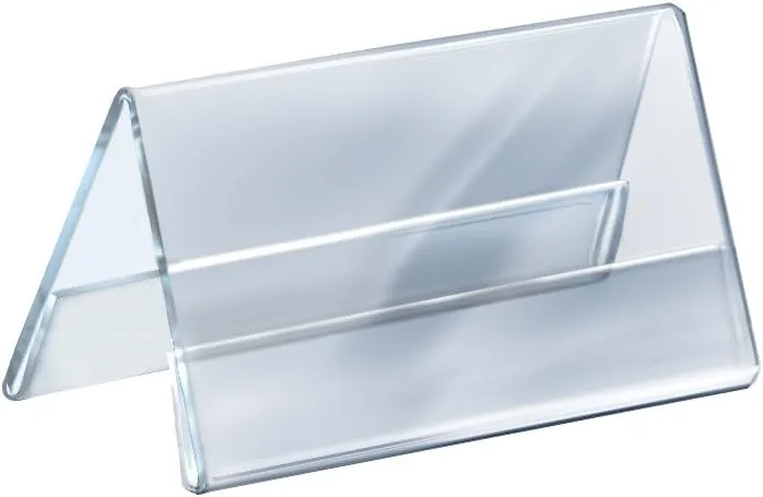 Azar Displays Acrylic Two-Sided Nameplates (Pack of 10)