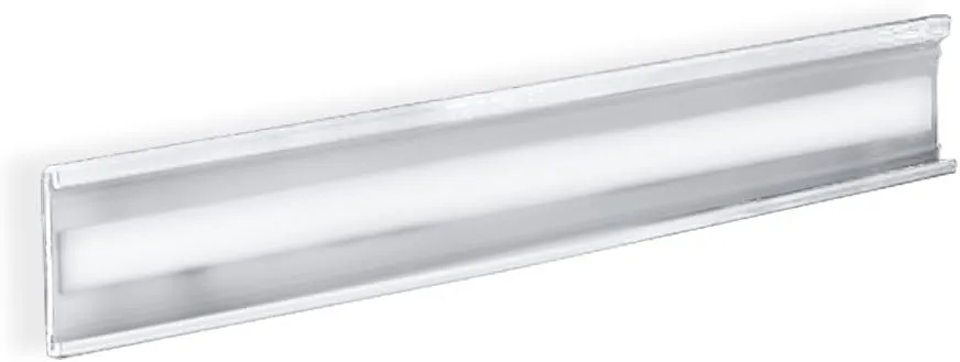 Azar Displays Adhesive-Back Acrylic Nameplate, 8.5" W x 2" H, Clear - Pack of 10