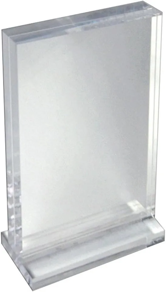 Azar Displays Deluxe Vertical Acrylic Block Stand