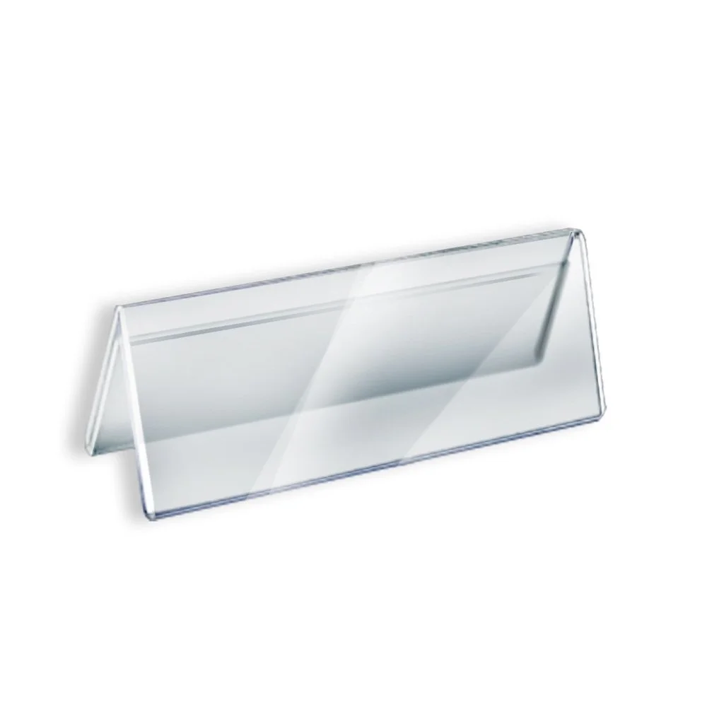 Azar Displays Acrylic Two-Sided Nameplates (Pack of 10)