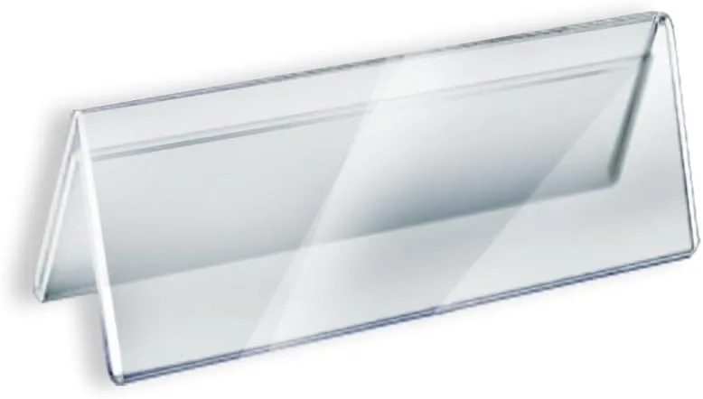 Azar Displays Acrylic Two-Sided Nameplates (Pack of 10)